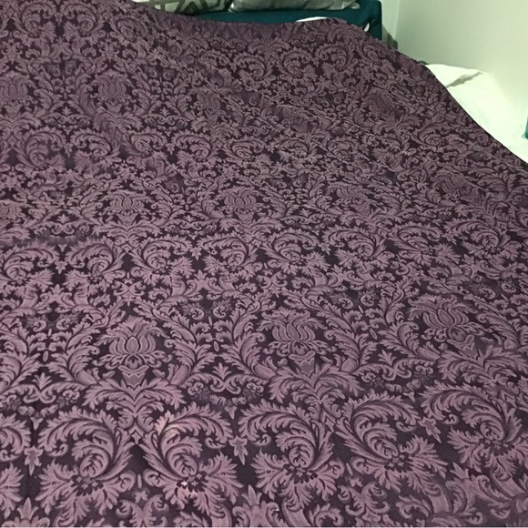 unbranded Other - Purple Damask Table Runner & Placemats Set of 4 Elegant Baroque Tapestry